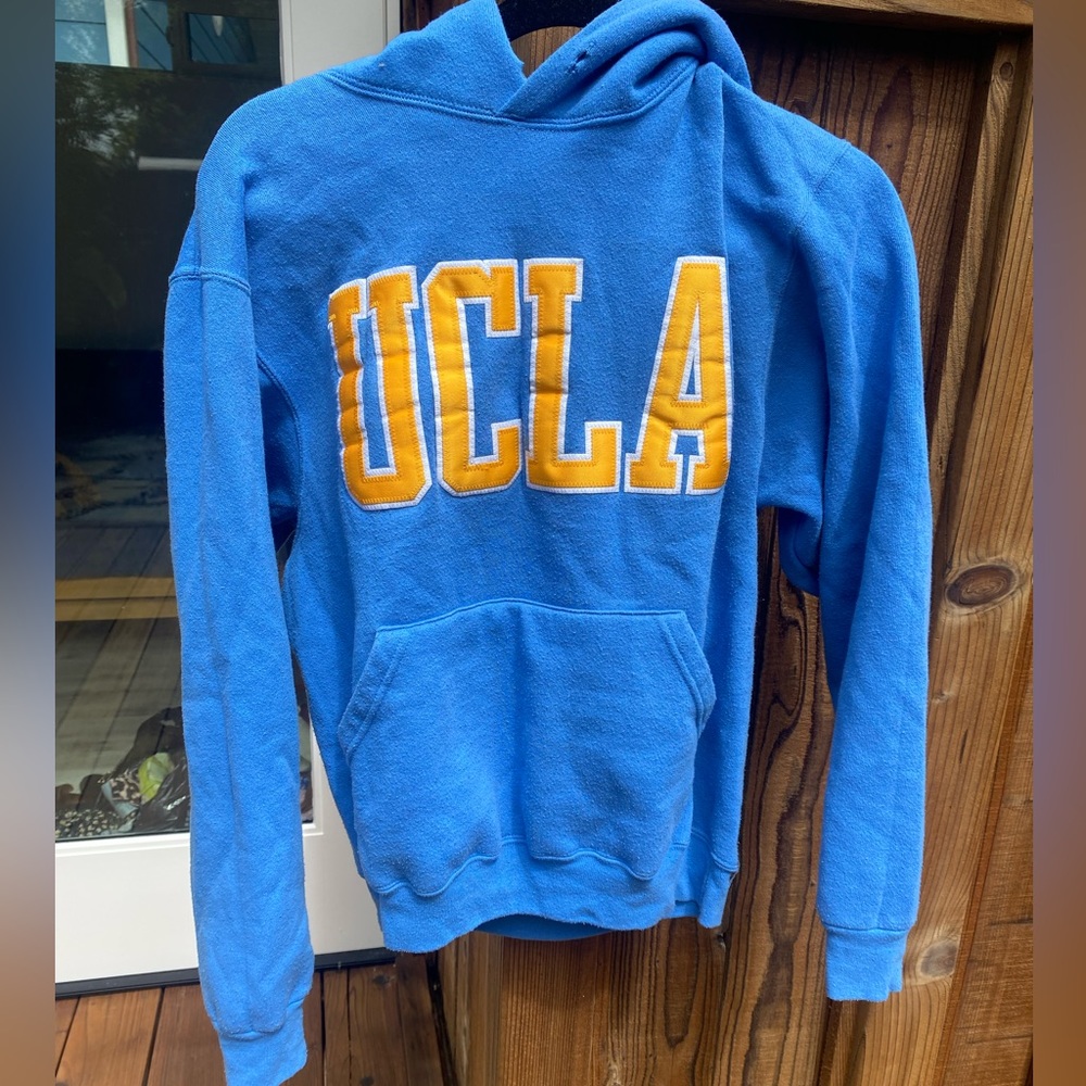Bright blue and yellow UCLA hoodie
